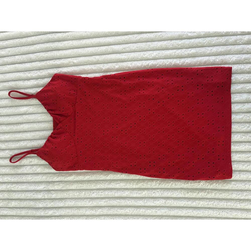 No Boundaries Red Mini Dress with Spaghetti Straps